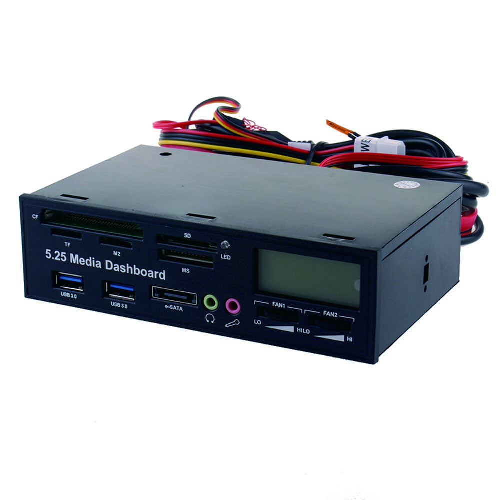 USB 3.0 High Speed Media Dashboard Front Panel PC TF SD M2 MS Multi Card Reader