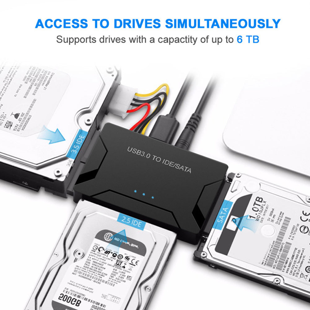 Multifunctional USB 3.0 to SATA/IDE Converter for 2.5/3.5 inch Hard Drive Disk