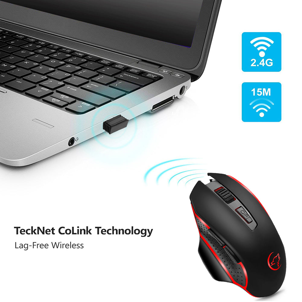 Universal 800/1200/1600/2400DPI 2.4G Wireless Gaming Mouse PC Laptop Supplies