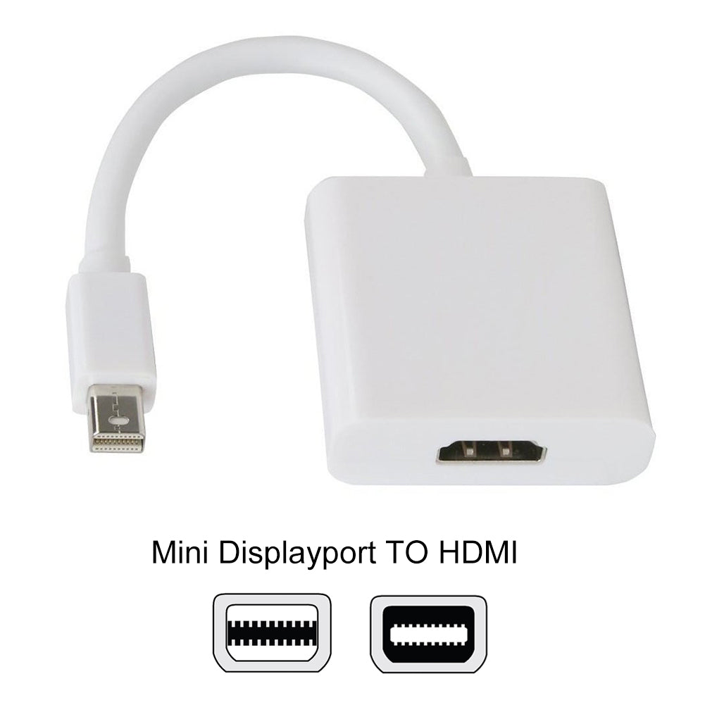 Portable HD 1080P Mini DisplayPort to HDMI Adapter for HDTV Monitor Projector