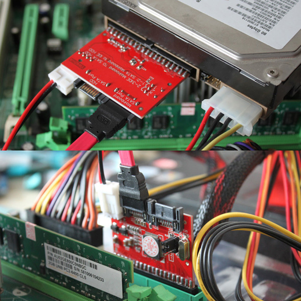Two-Way Conversion IDE to SATA Serial ATA HDD Hard Drive Adapter Converter Card