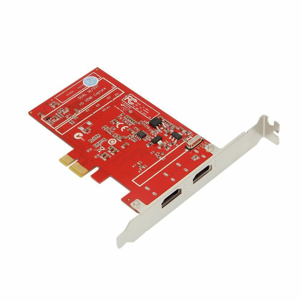 HDMI PCI-E Grabber High Definition 1080P Dual Video Sources Game Capture Card