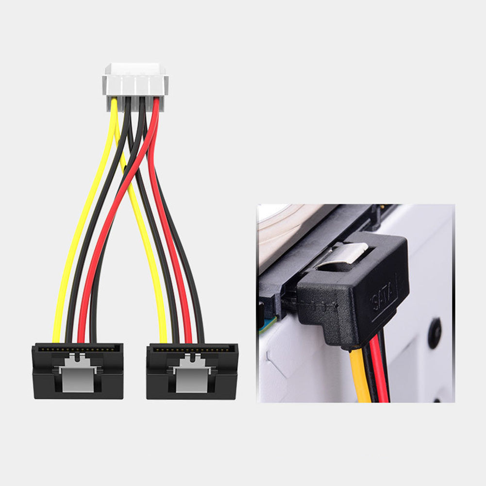 SATA 4 Pin Male to 15 Pin Female Adapter Cable Hard Drive Power Supply Cord