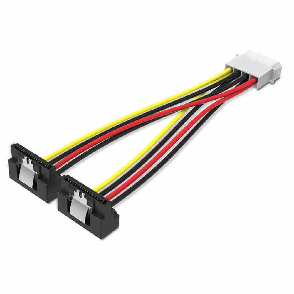 SATA 4 Pin Male to 15 Pin Female Adapter Cable Hard Drive Power Supply Cord