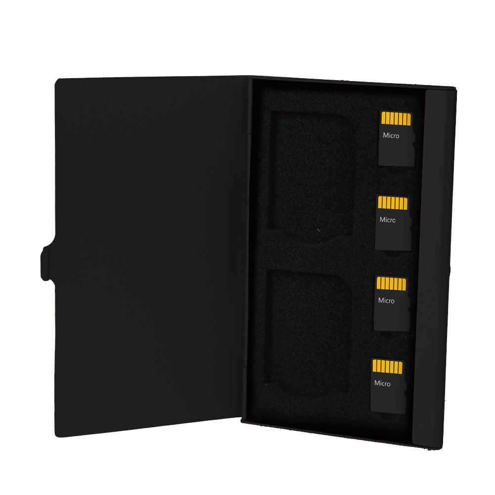 Portable Aluminum Alloy SD TF Memory Card Case Storage Box Holder Protector