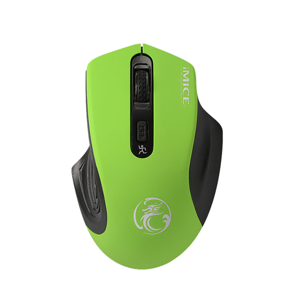 USB Wireless 2500DPI Adjustable Optical Ergonomic Mouse for Computer Laptop