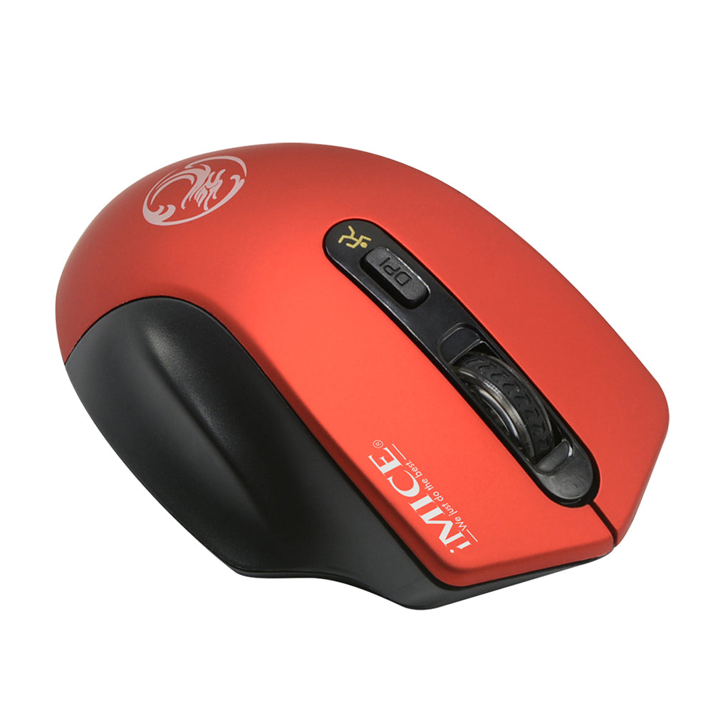 USB Wireless 2500DPI Adjustable Optical Ergonomic Mouse for Computer Laptop