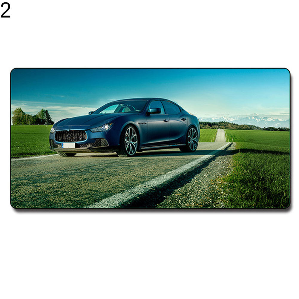 Fashion Cars Print Large Gaming Laptop PC Computer Mousepad Anti-Slip Desk Mat