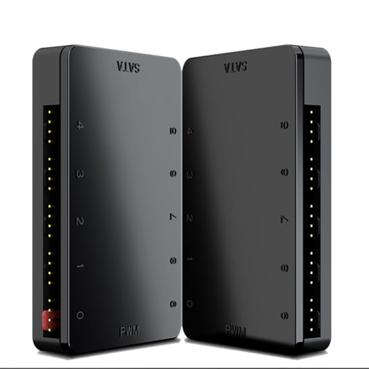 PC 10 Ports 4Pin 12V PWM Cooling Fan Hub Splitter Cable Power Supply Adapter