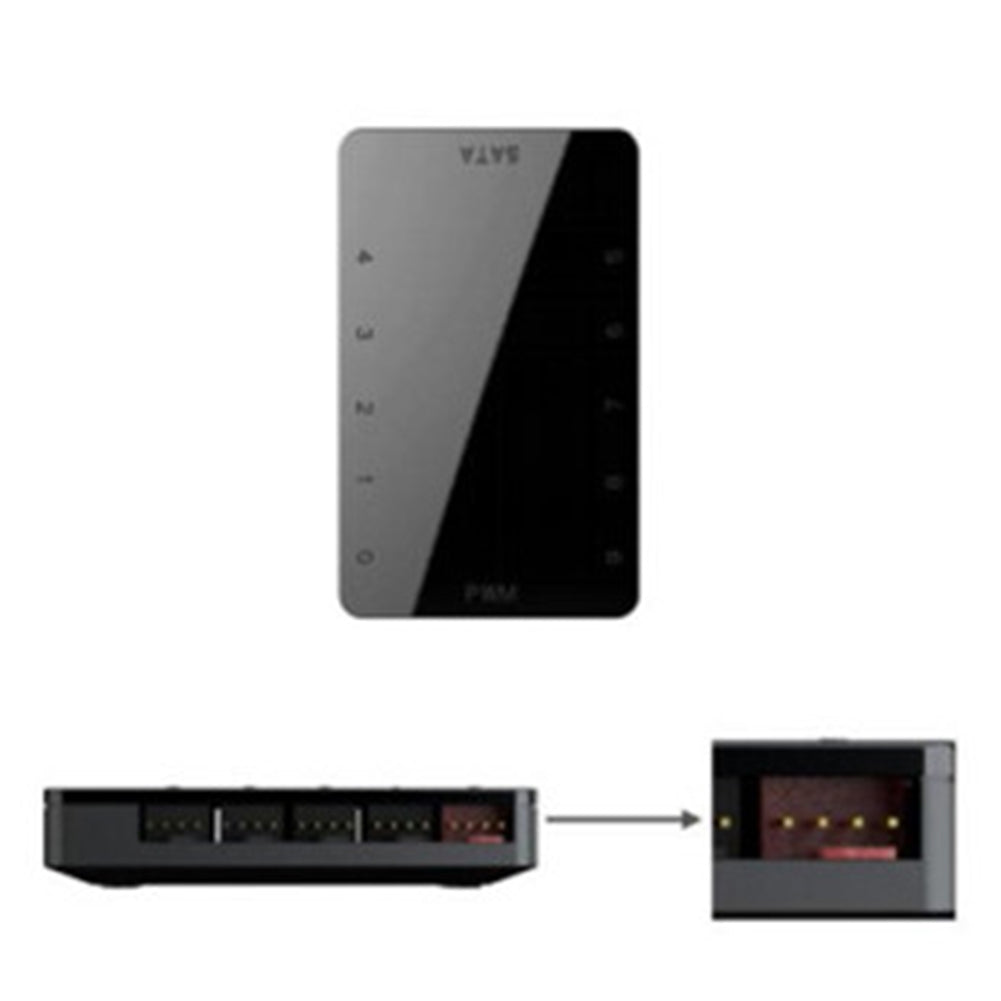 PC 10 Ports 4Pin 12V PWM Cooling Fan Hub Splitter Cable Power Supply Adapter