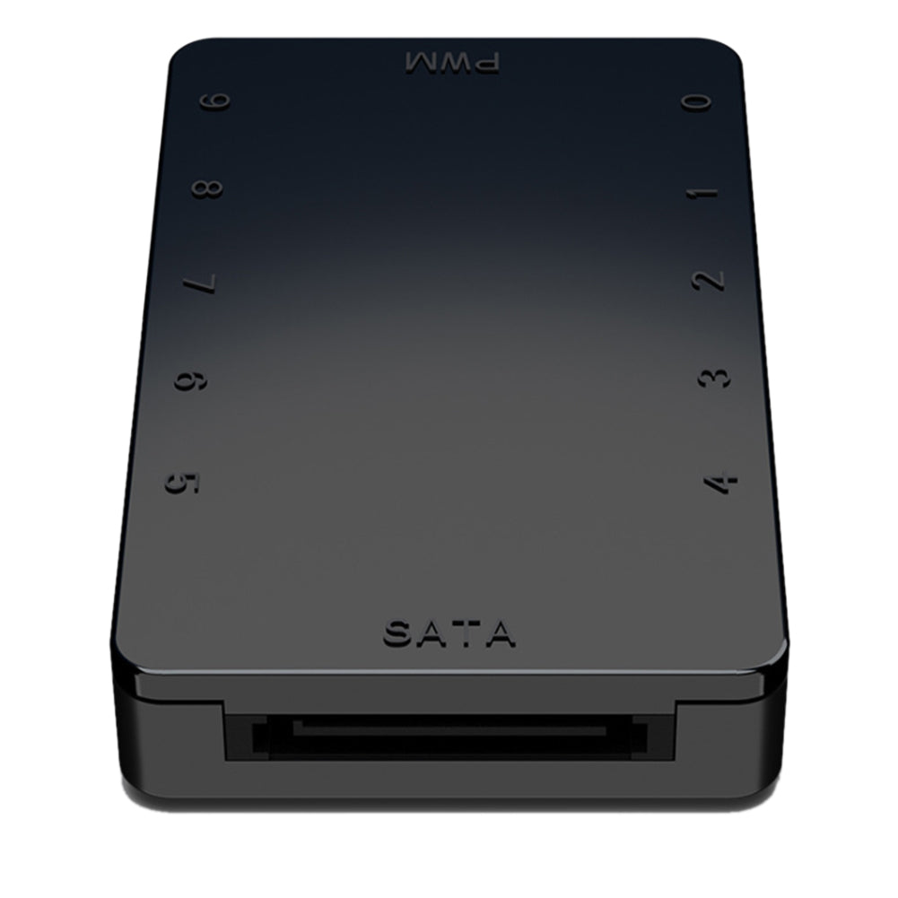 PC 10 Ports 4Pin 12V PWM Cooling Fan Hub Splitter Cable Power Supply Adapter