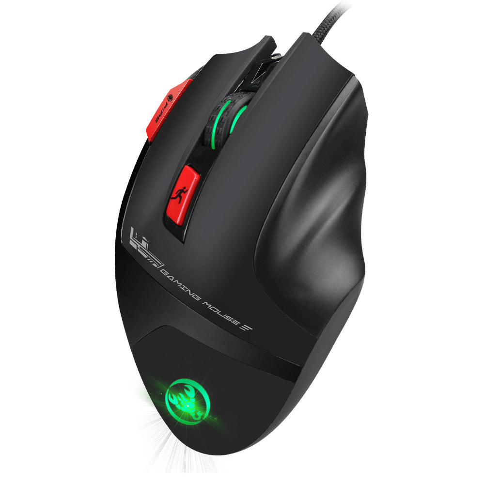 9000DPI 9 Buttons Ergonomic USB Wired Optical PC Laptop Lighting Game Mouse Mice