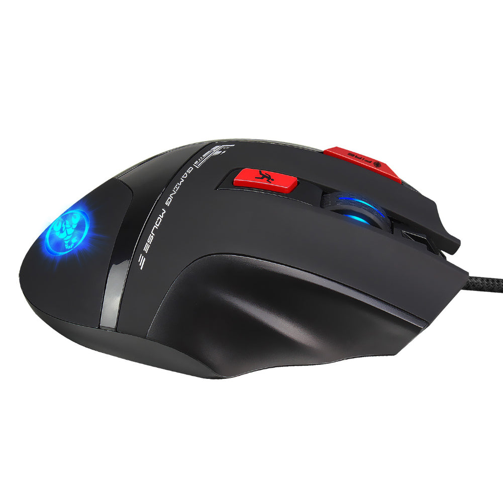 9000DPI 9 Buttons Ergonomic USB Wired Optical PC Laptop Lighting Game Mouse Mice