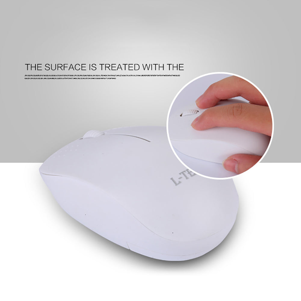 R10 Portable Ergonomic 3 Buttons 2.4GHz Wireless Mouse for Notebook PC Computer