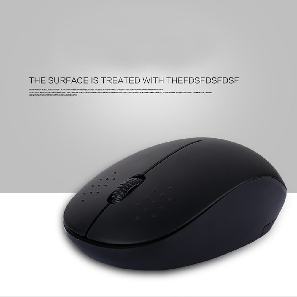 R10 Portable Ergonomic 3 Buttons 2.4GHz Wireless Mouse for Notebook PC Computer
