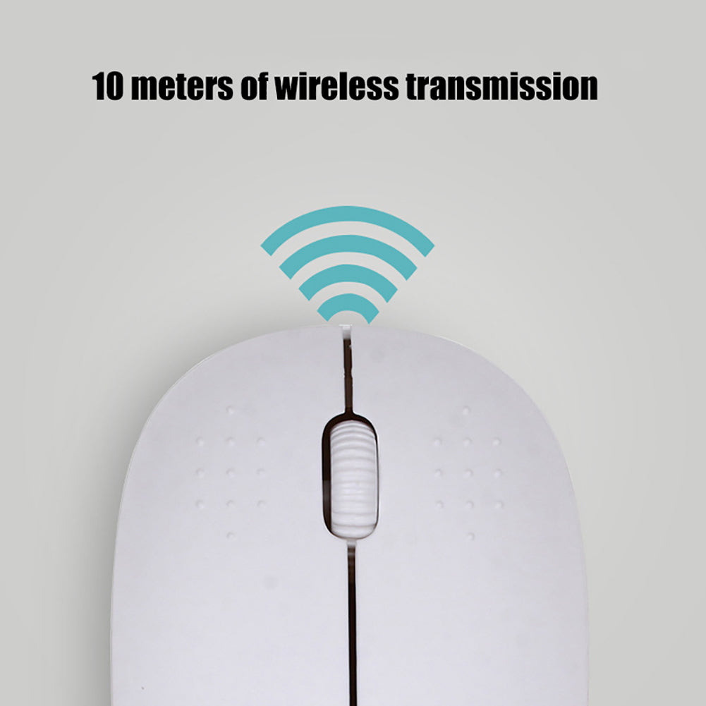 R10 Portable Ergonomic 3 Buttons 2.4GHz Wireless Mouse for Notebook PC Computer