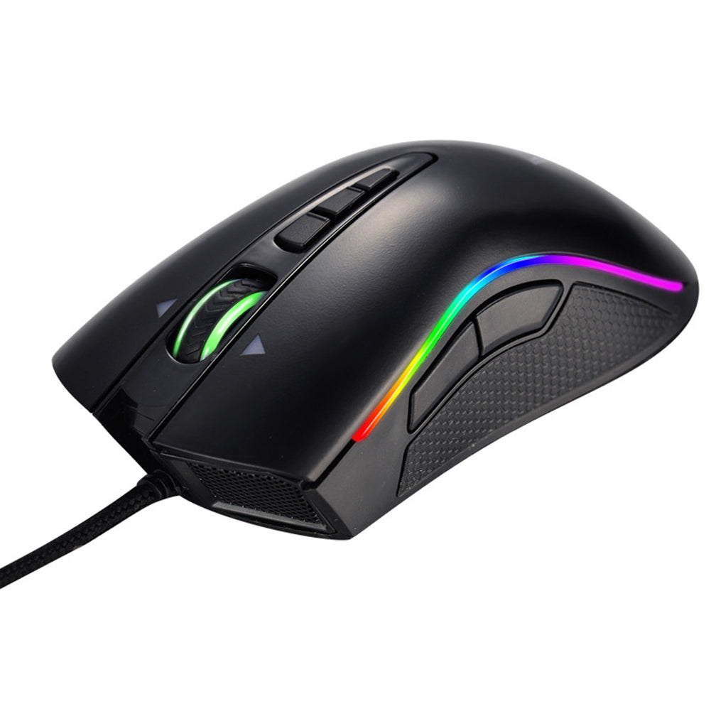 M8 RGB Light 8 Button 4000DPI USB Wired Professional Gaming Mouse for PC Laptop
