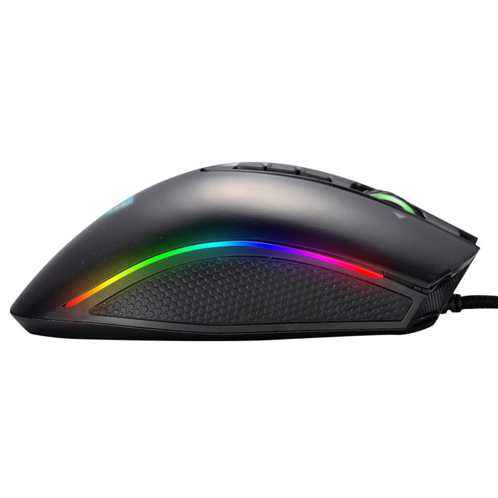 M8 RGB Light 8 Button 4000DPI USB Wired Professional Gaming Mouse for PC Laptop