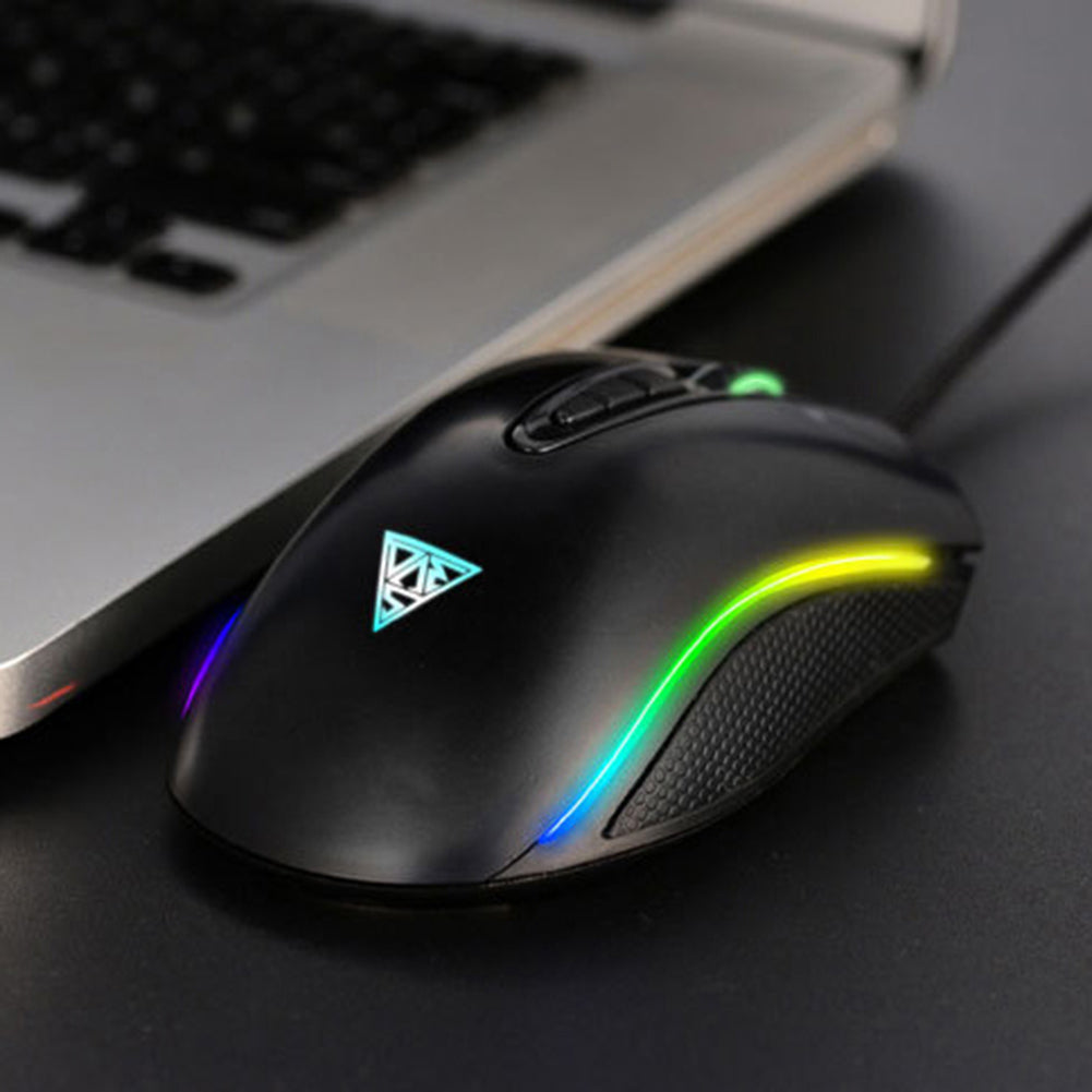 M8 RGB Light 8 Button 4000DPI USB Wired Professional Gaming Mouse for PC Laptop