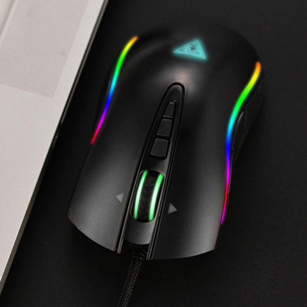 M8 RGB Light 8 Button 4000DPI USB Wired Professional Gaming Mouse for PC Laptop
