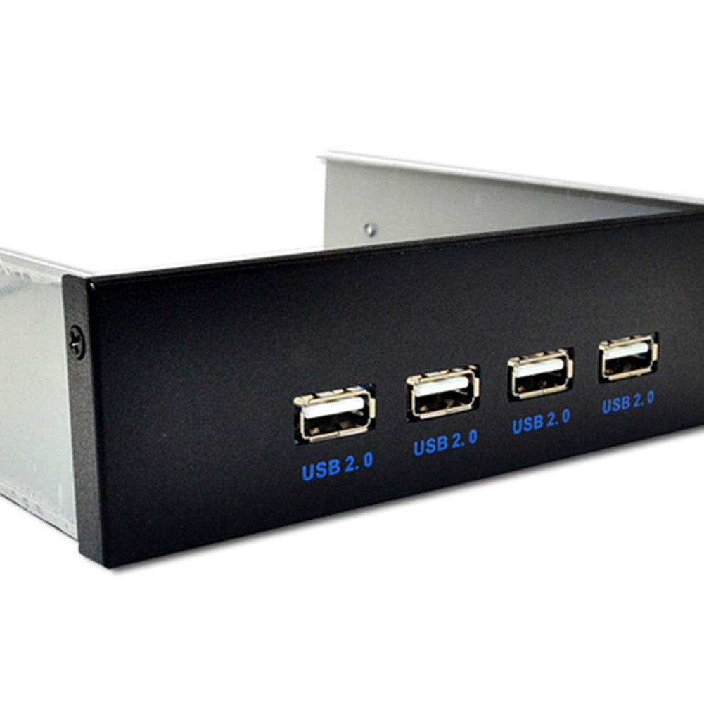 4 Ports USB 2.0 Hub Front Panel Expansion Adapter Connector with 9Pin Cable