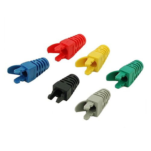 10 Pcs RJ45 Cat5 Network Cable Plug Boots Cap Connector Protective Sleeve Cover