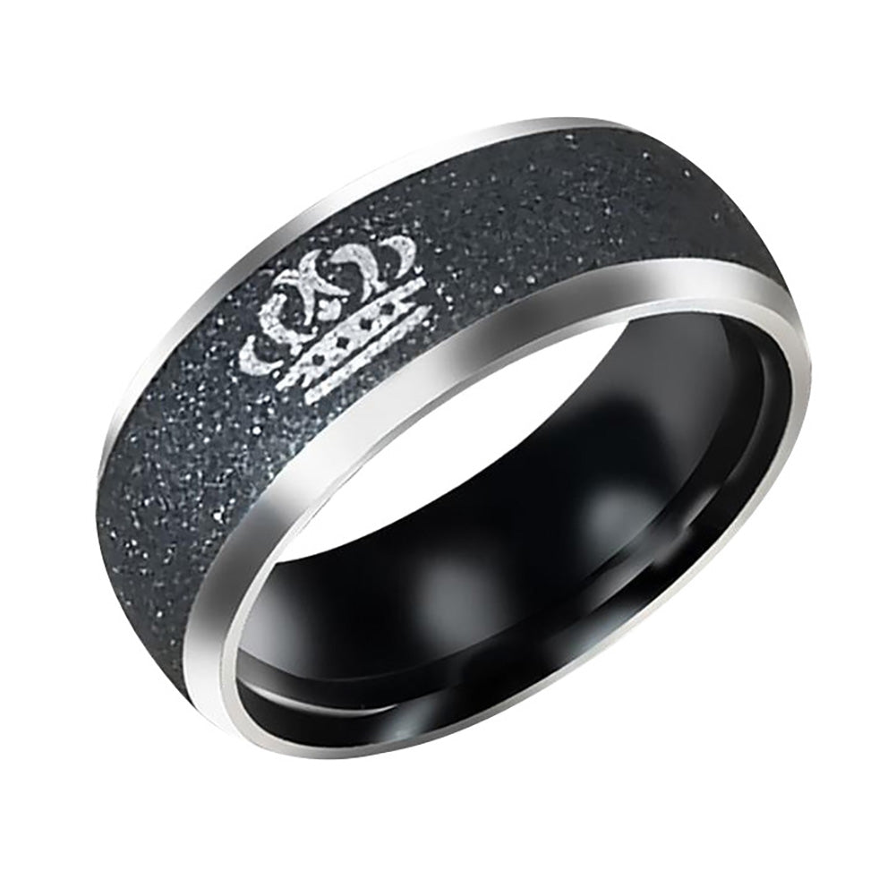 1Pc Lovers Couples King Queen Crown Ring Wedding Band Engagement Party Jewelry