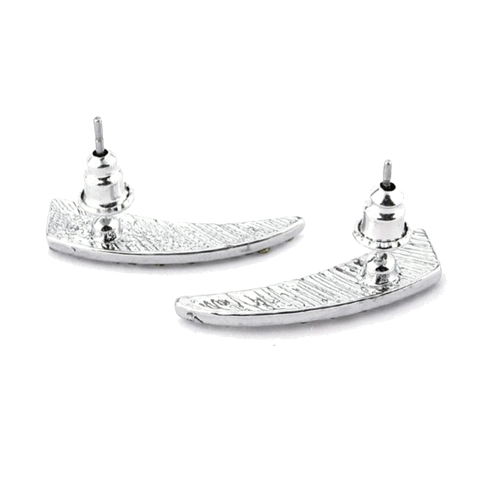 Shiny Irregular Triangle Full Rhinestone Stud Earrings Women Party Jewelry Gift