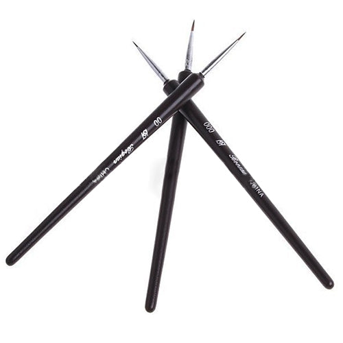 3Pcs Dotting Painting Drawing UV Gel Liner Polish Brush Tool Nail Art Pen Set