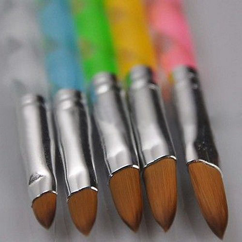 5Pcs Acrylic Design 3D Painting Drawing UV Gel DIY Brush Pen Tool Nail Art Set