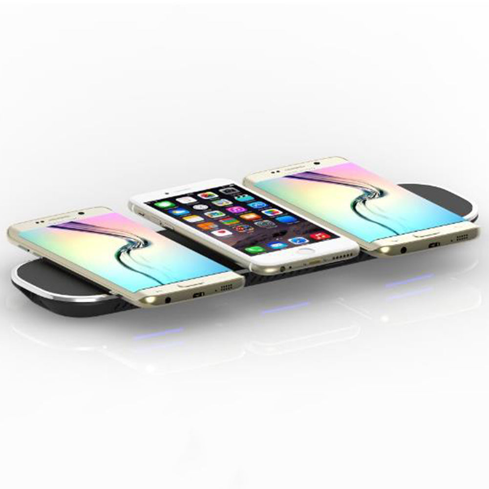 3 Charging Ports Qi Wireless Charger Universal Mobile Phone Fast Charging Tool