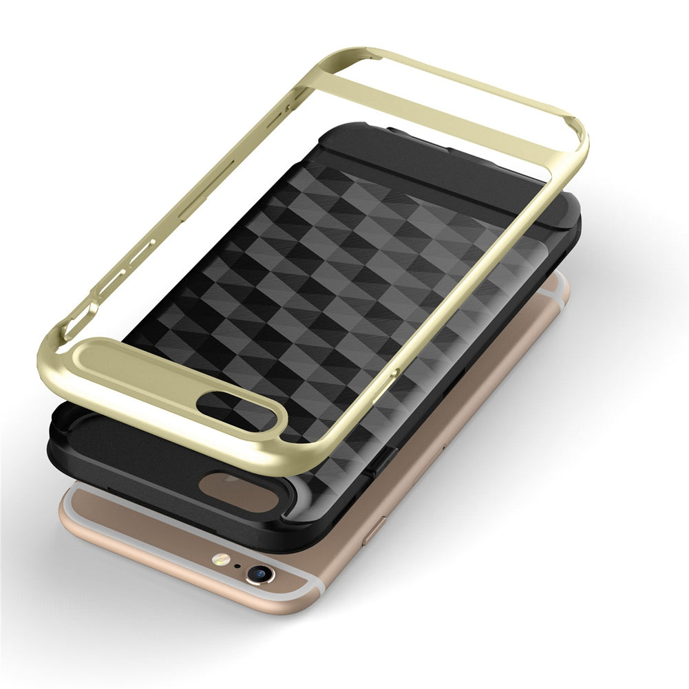 Apple iPhone 6 Case Slim Dual Layer Protective Textured Geometric Cover Corner Cushion Design for iPhone6