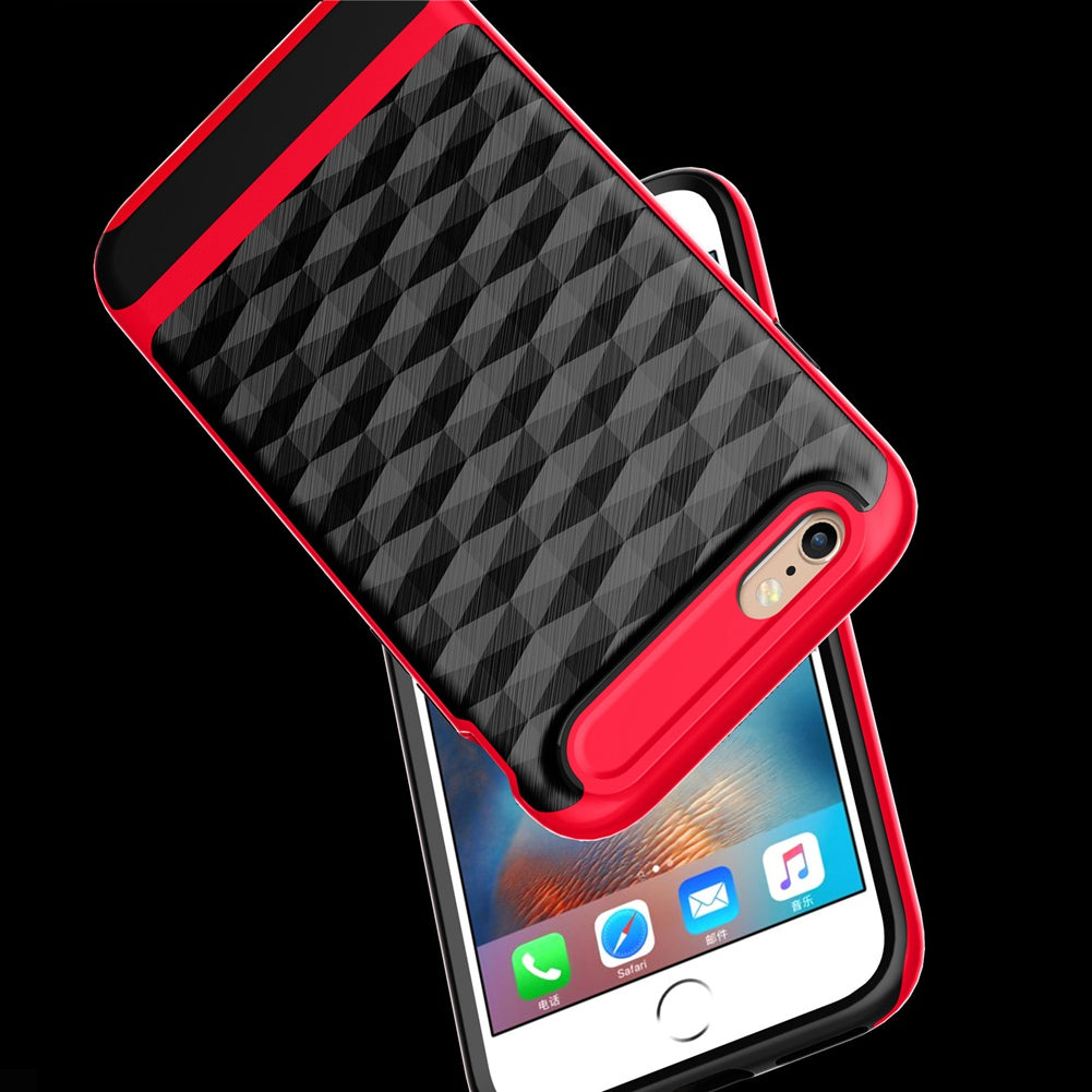 Apple iPhone 6 Case Slim Dual Layer Protective Textured Geometric Cover Corner Cushion Design for iPhone6