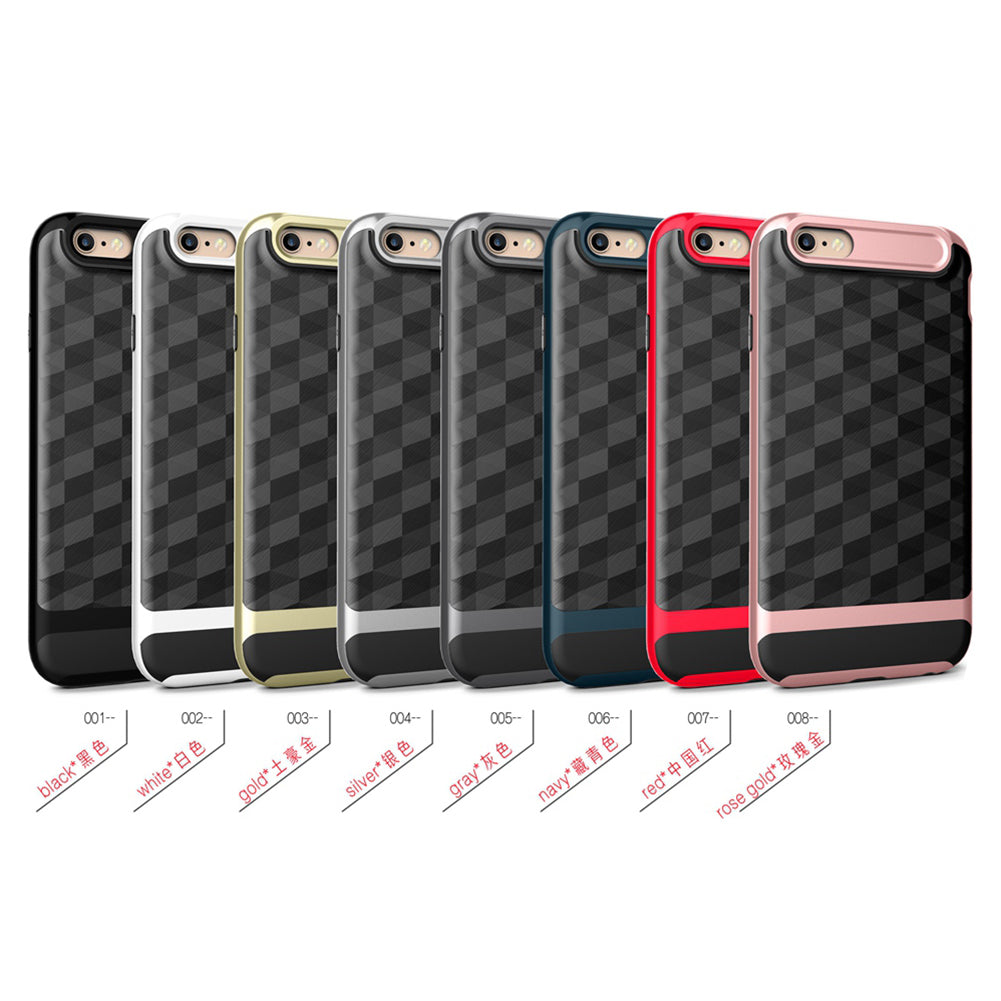 Apple iPhone 6 Case Slim Dual Layer Protective Textured Geometric Cover Corner Cushion Design for iPhone6