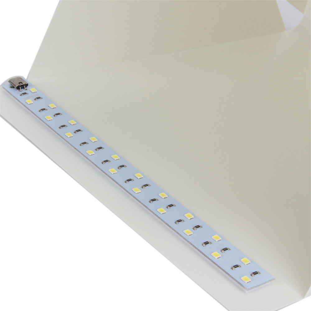 Foldable Lightbox Portable Light Room Photo Studio Photography Backdrop Mini Cube Box Lighting Tent Kit 22.6 * 23 * 24cm