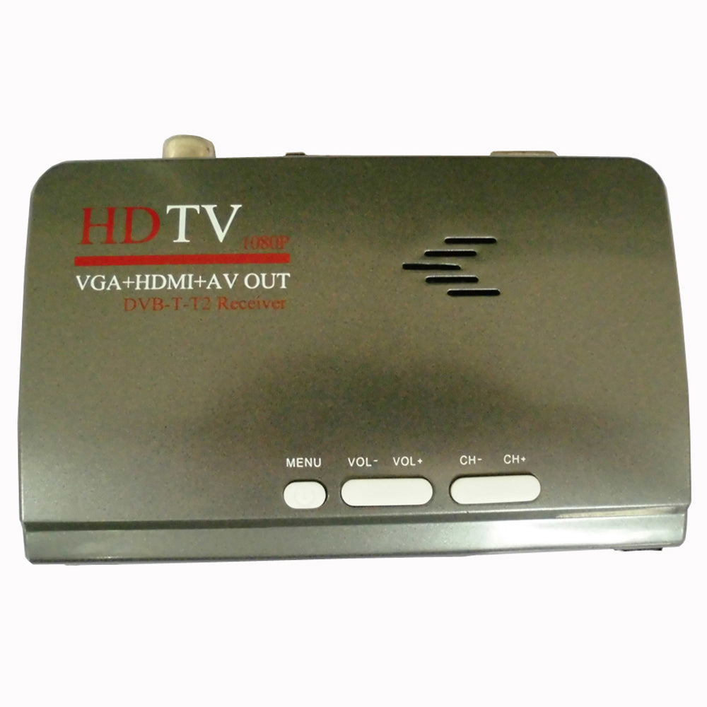 HDMI DVB-T T2 dvbt2 TV Box VGA AV CVBS TV Receiver Converter with USB dvb-t2 Tuner for Mpeg 4 H.264 With Remote Control