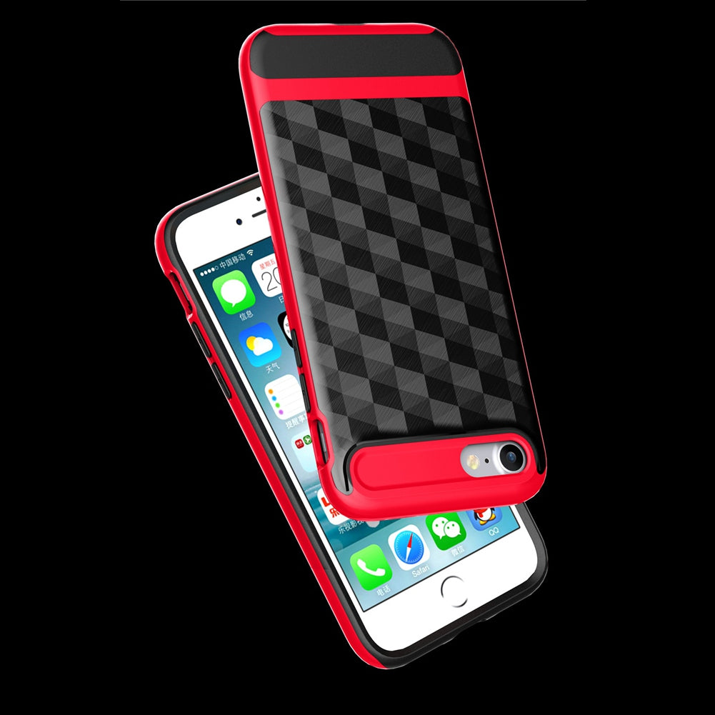 for Apple iPhone 7 Case Slim Dual Layer Protective Textured Geometric Cover Corner Cushion Design for iPhone7