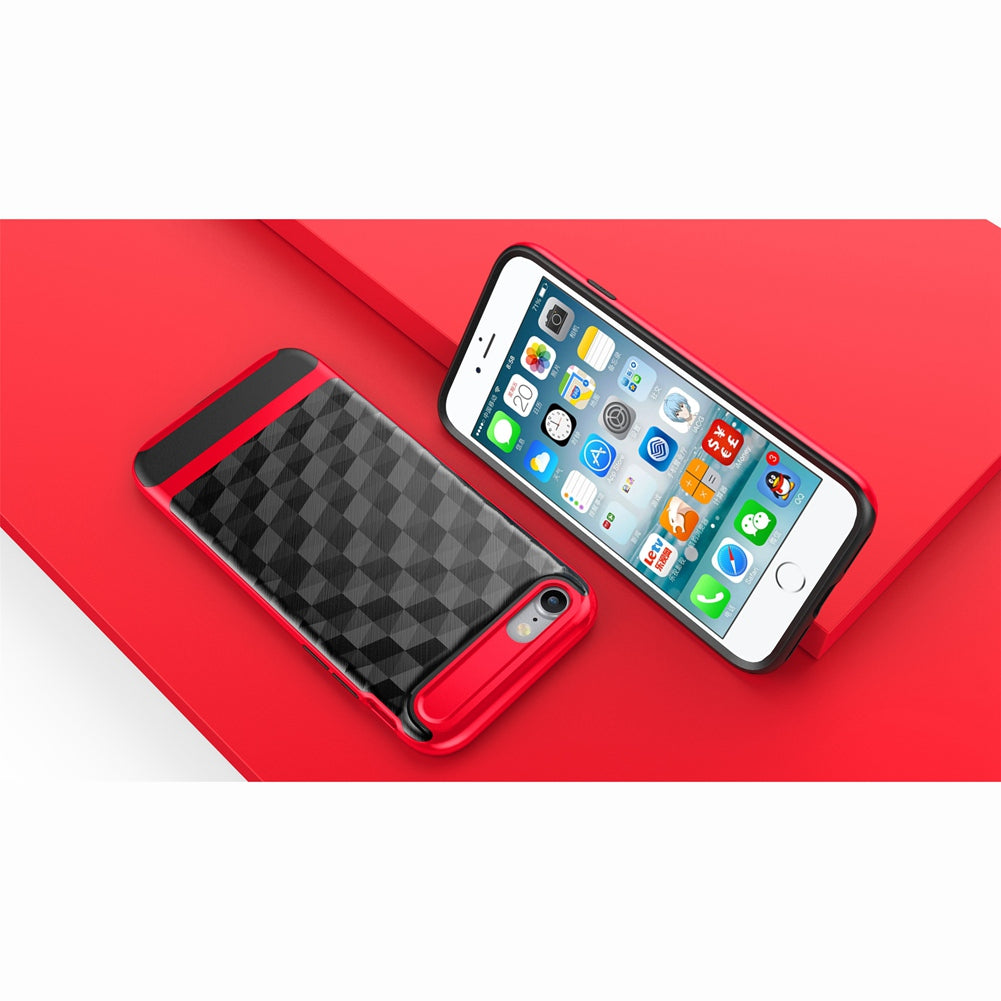 for Apple iPhone 7 Case Slim Dual Layer Protective Textured Geometric Cover Corner Cushion Design for iPhone7