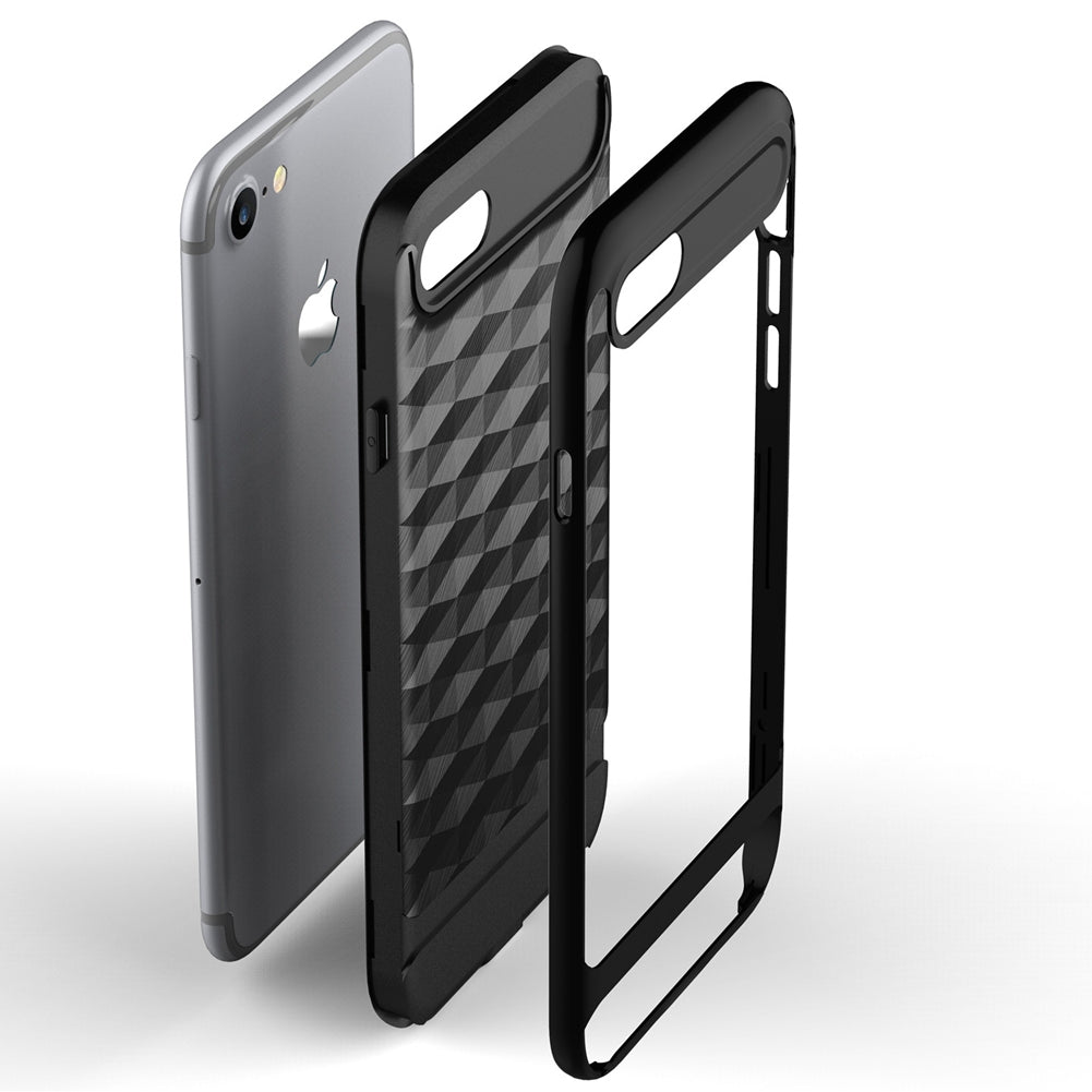 for Apple iPhone 7 Case Slim Dual Layer Protective Textured Geometric Cover Corner Cushion Design for iPhone7