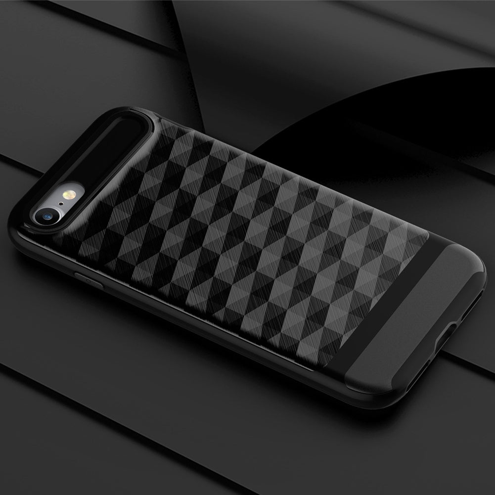 for Apple iPhone 7 Case Slim Dual Layer Protective Textured Geometric Cover Corner Cushion Design for iPhone7