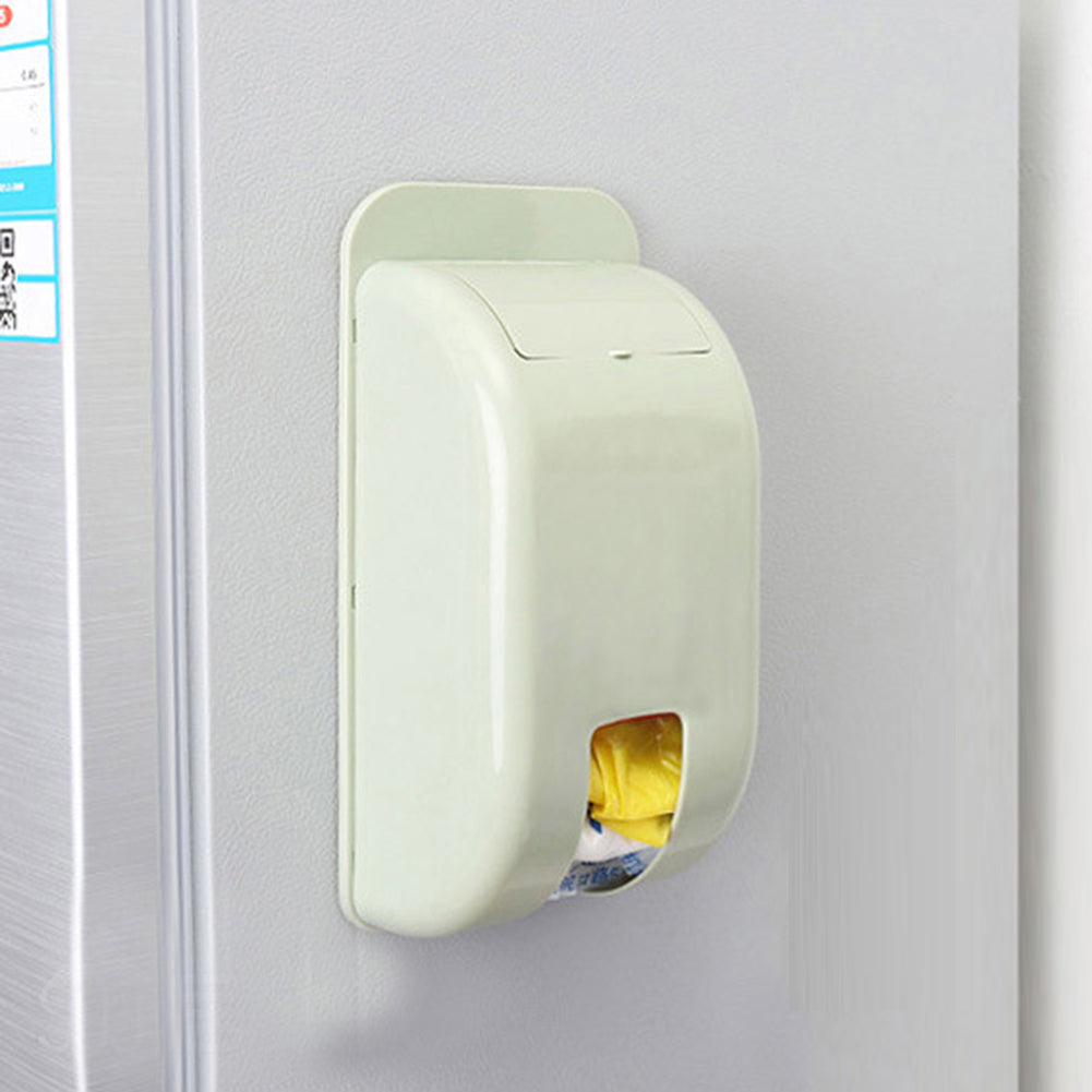 Candy Color Plastic Self-Adhesive Wall-mounted Garbage Bag Storage Box Container