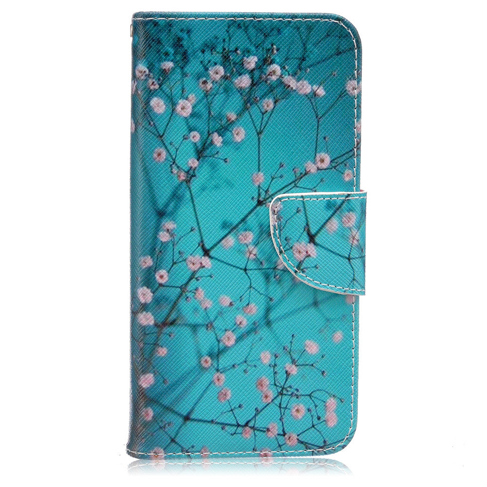 Samsung Galaxy J5 2016 Case Lovely PU Leather Flip Stand Magnetic Floral Cover for Samsung Galaxy J510