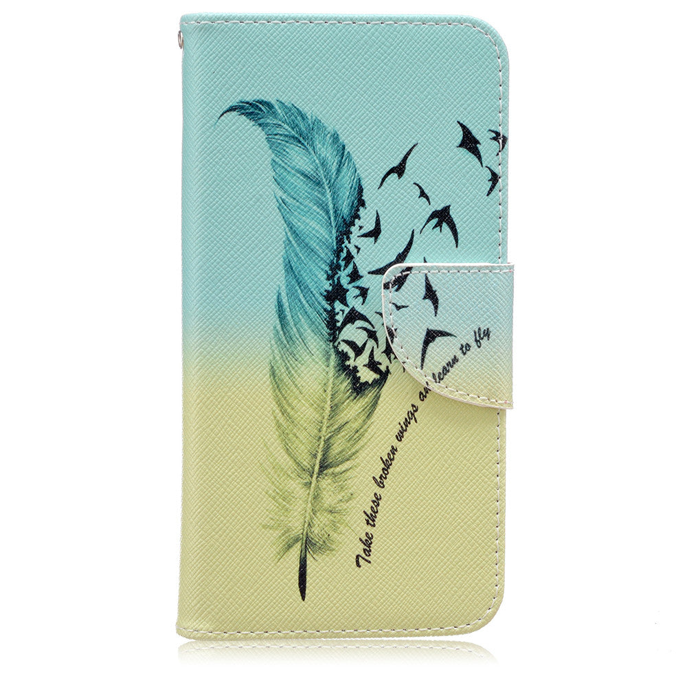 Samsung Galaxy J5 2016 Case Lovely PU Leather Flip Stand Magnetic Floral Cover for Samsung Galaxy J510