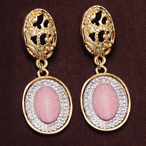 Wedding Bridal Women's Drop Pendant Chain Necklace Bracelet Earrings Ring Set