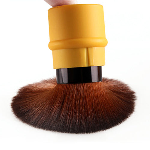 Fashion Retractable Blush Blusher Foundation Face Powder Cosmetic Makeup Brush