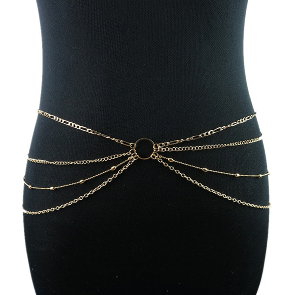 Sexy Multilayer Belly Waist Necklace Body Chain Summer Beach Bikini Jewelry