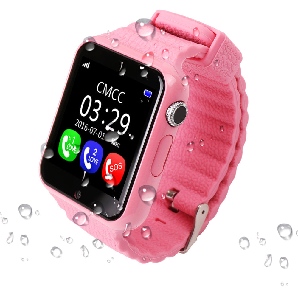 Original V7K GPS Bluetooth Smart Watch for Kids Boy Girl Apple Android Phone Support SIM /TF Dial Call and Push Message