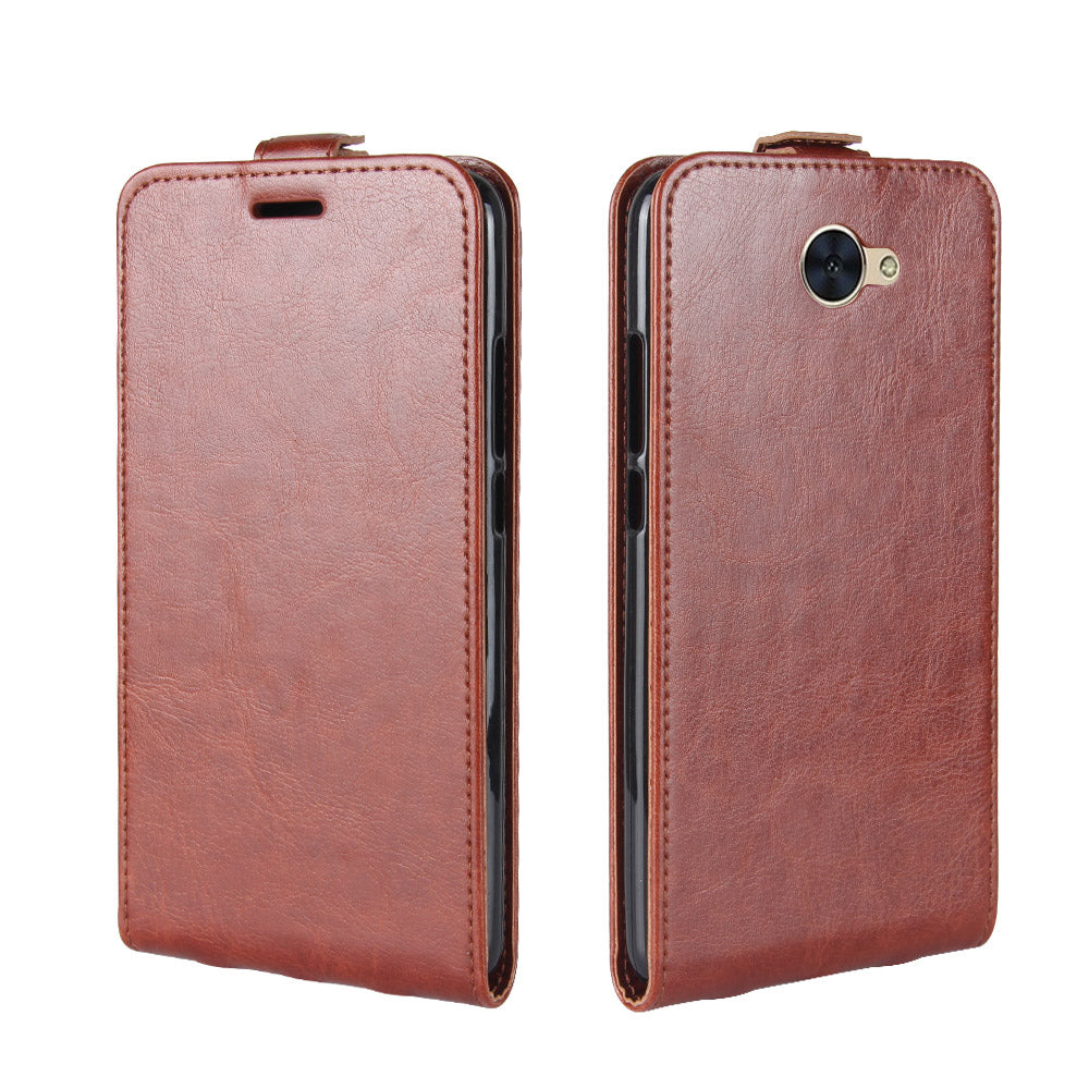 Huawei Y7 Case PU Leather Flip Wallet Card Slot Cover for Huawei Y7