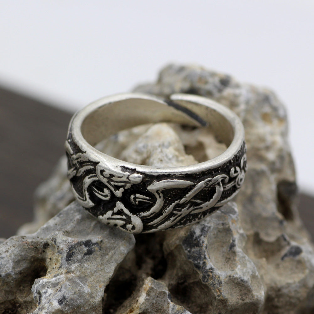 Viking Norse Viking Pagan Dragons Celtic Dragons ringJormungandr ring Fafnir Nidhogg Jormungand