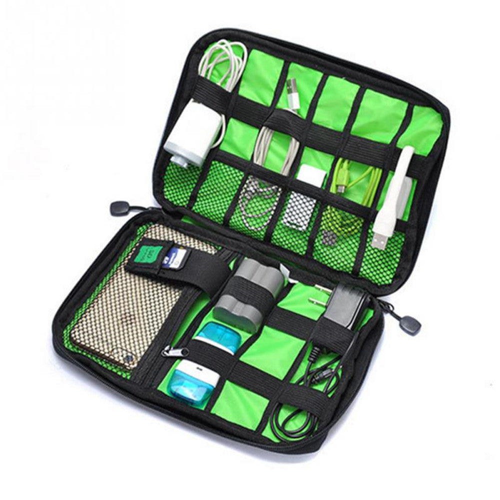 Useful Waterproof Date Cables Organizer Shakeproof Earphone U disk Wire Storage Bag Cables Winding Organize Tool